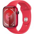 Apple Watch Series 9 GPS 45mm - Cellular - Alumínio (Product) Red | Bracelete Desportiva (Product) Red - M L Sale