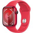 Apple Watch Series 9 GPS 41mm - Cellular - Alumínio (Product) Red | Bracelete Desportiva (Product) Red - M L Hot on Sale