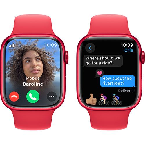 Apple Watch Series 9 GPS 45mm - Cellular - Alumínio (Product) Red | Bracelete Desportiva (Product) Red - S M Cheap