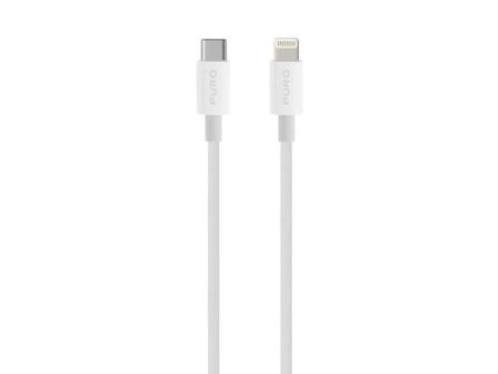 Cabo Plano Puro MFI USB- C para Lightning 2m - Branco For Sale