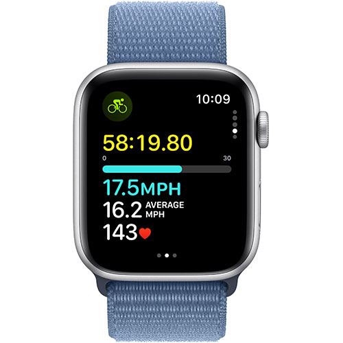 Apple Watch SE GPS 44mm - Cellular - Alumínio Prateado | Bracelete Loop Azul Cheap