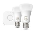 Philips Hue Branca e Colorida Ambiance E27 Starter Kit Online now