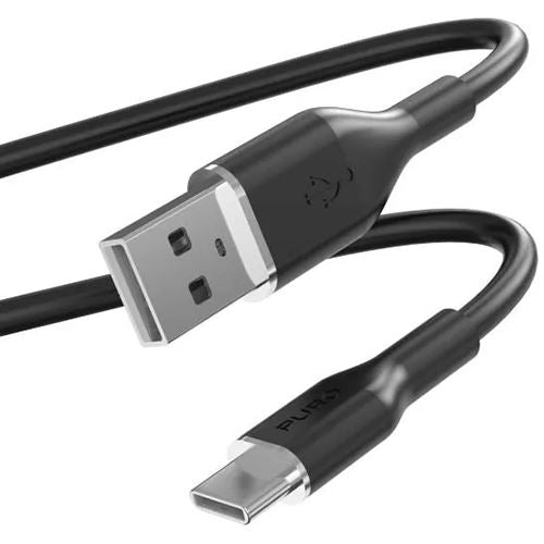 Cabo USB para USB-C Puro Soft 1.5m - Preto For Discount