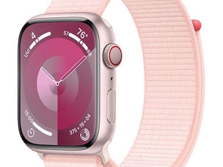 Apple Watch Series 9 GPS 45mm - Cellular - Alumínio Rosa | Bracelete Loop Rosa Supply