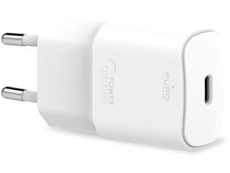 Carregador USB-C Power Delivery Puro White 20W - Branco Sale