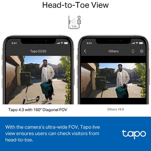 Kit Vídeo Porteiro TP-Link Tapo D230S1 - 2K - Wi-Fi Online now