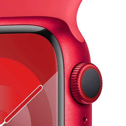 Apple Watch Series 9 GPS 41mm - Cellular - Alumínio (Product) Red | Bracelete Desportiva (Product) Red - M L Hot on Sale