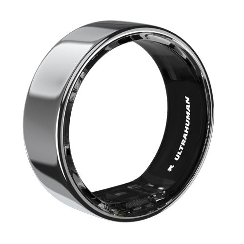 Anel Inteligente Ultrahuman Ring Air - Space Silver - Tamanho 9 (19.06 mm) Fashion