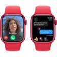 Apple Watch Series 9 GPS 41mm - Cellular - Alumínio (Product) Red | Bracelete Desportiva (Product) Red - M L Hot on Sale