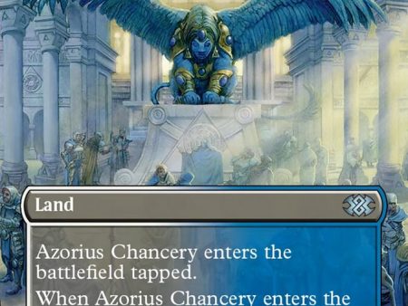 Azorius Chancery (Borderless Alternate Art) [Double Masters 2022] Discount